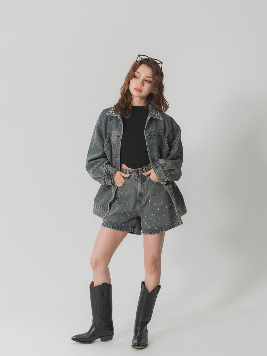 bijou denim shorts