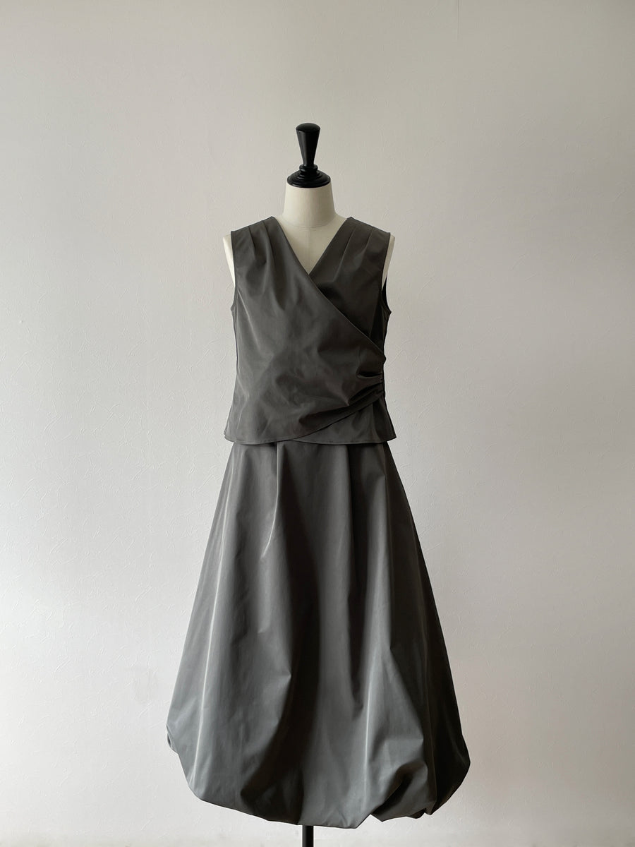 taffeta cache coeur blouse