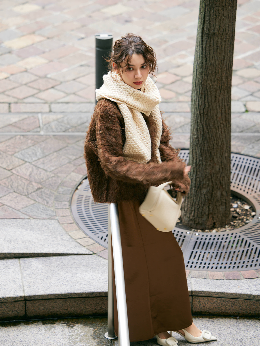 【11/27 OPEN】Fuzzy knit cardigan