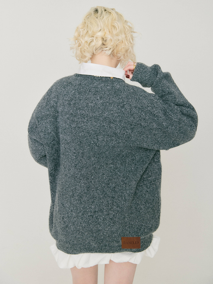 【12/18 OPEN】Unisex henley mochi knit