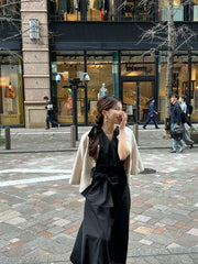 taffeta cache coeur blouse