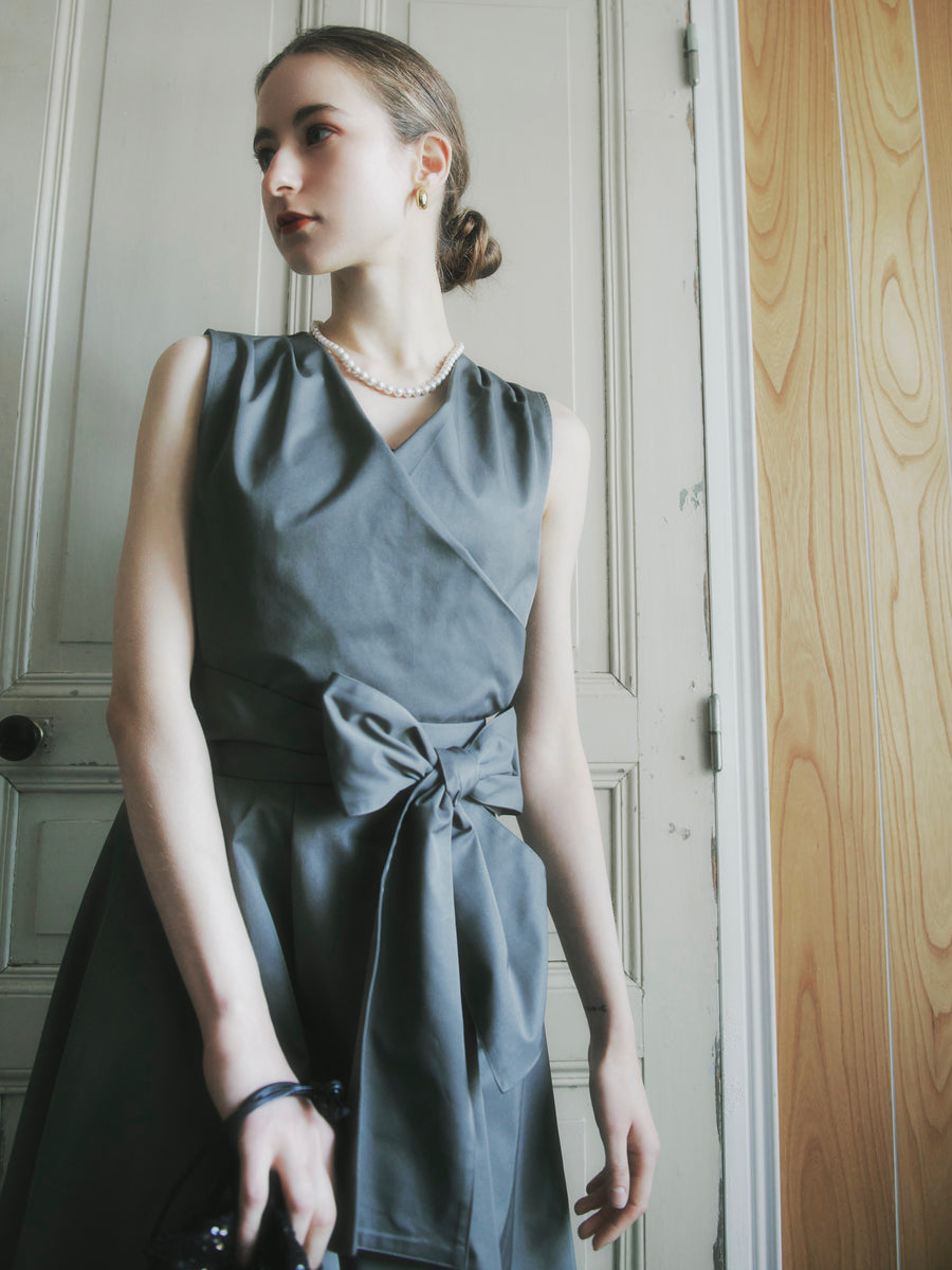 taffeta cache coeur blouse