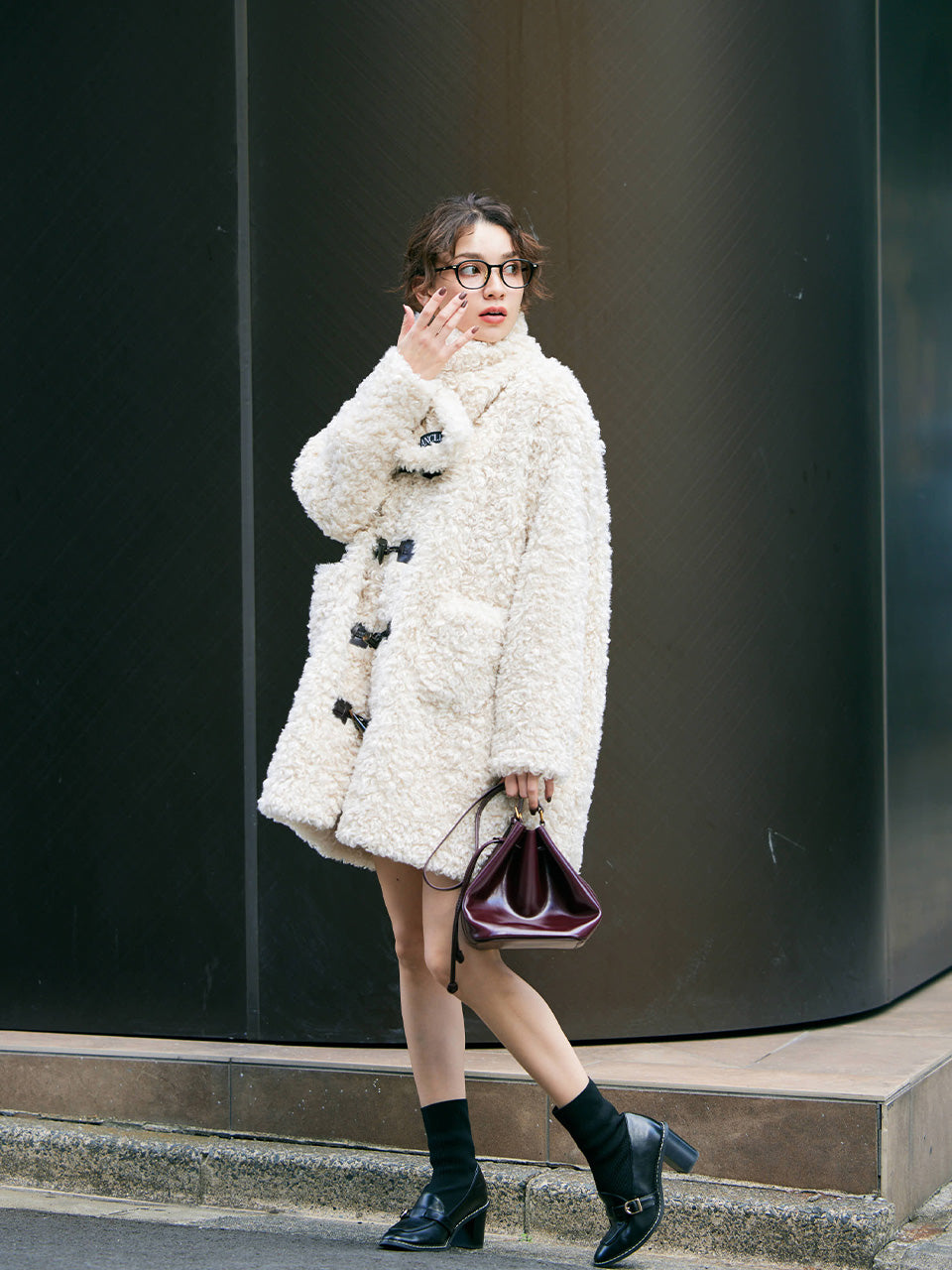 【予約販売】Poodle cocoon coat
