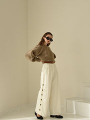 volume sleeve short knit