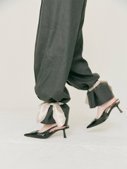 2Way ribbon wide pants