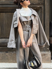 herringbone volume sleeve jacket