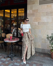 Slit trench skirt