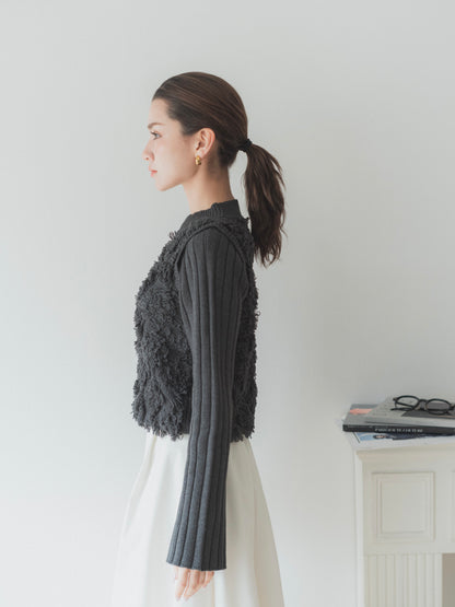 Open shoulder 3Way knit