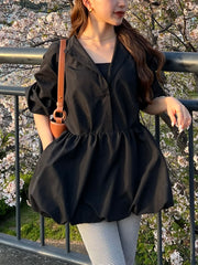 balloon blouse dress