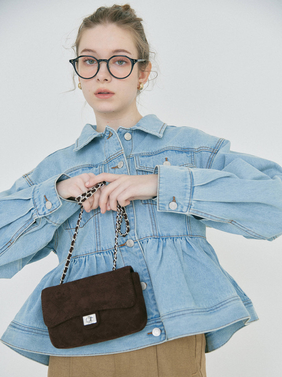 【2/19 OPEN】Chérie peplum denim jacket