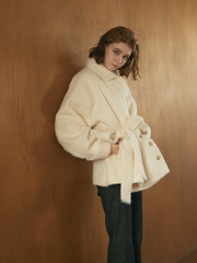 【10/22 OPEN】Shaggy belted box coat