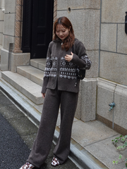 【11/5OPEN】Nordic zip knit set up