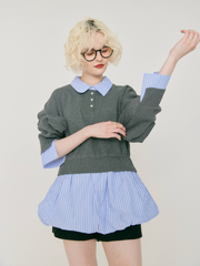 Docking balloon shirt dress