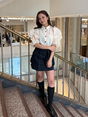 【4/23 OPEN】Whip cream sleeves shirt