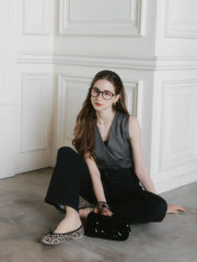 taffeta cache coeur blouse