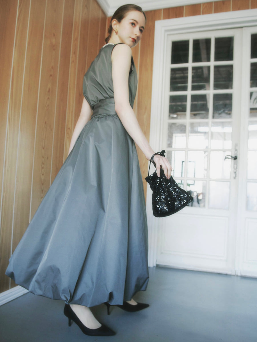 taffeta cache coeur blouse