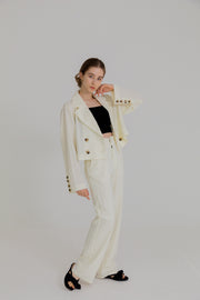 bumpy cropped jacket