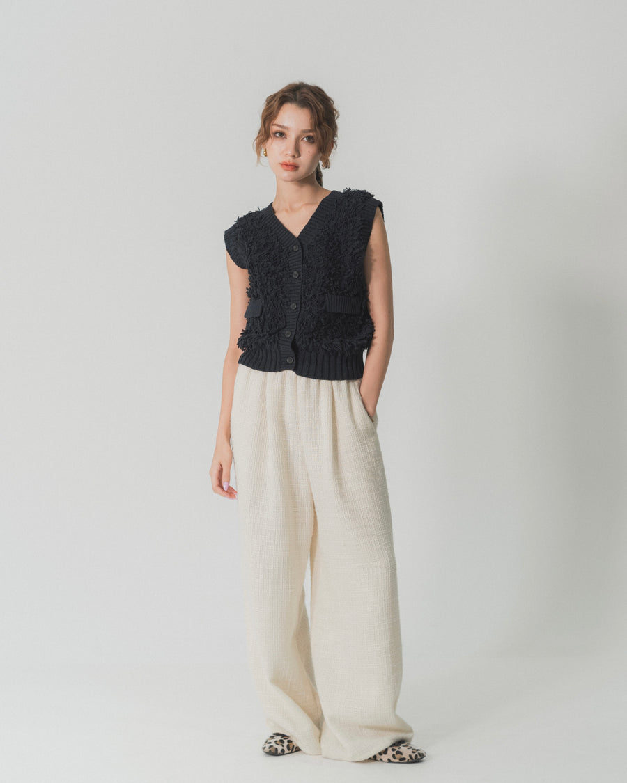【BEST SELLER】loop yarn knit gilet