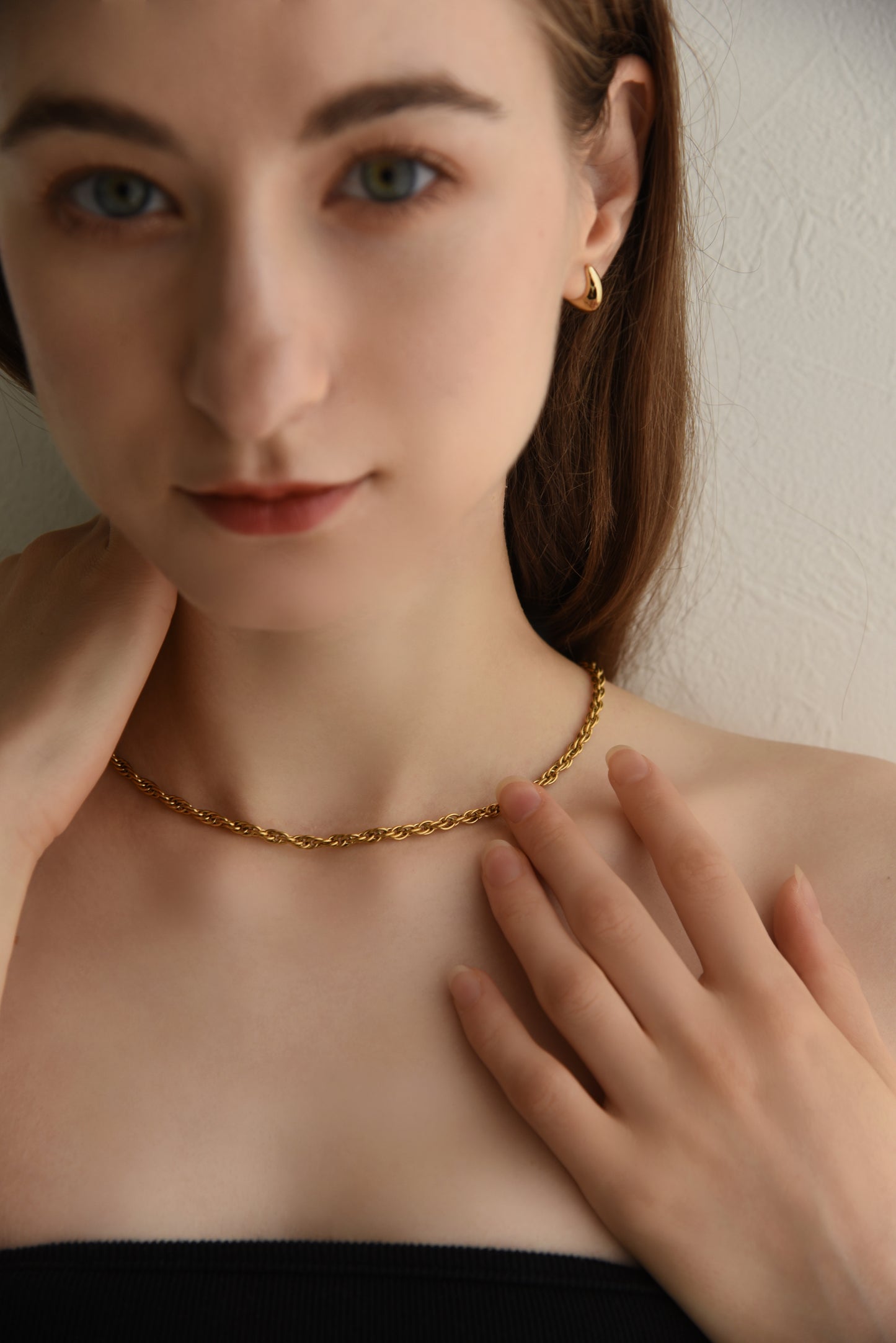 RC amulet plain chain necklace