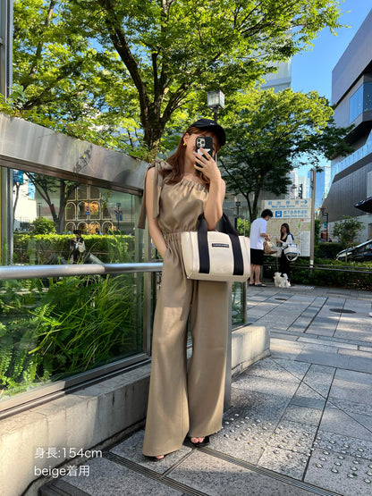 【SET/即納】one shoulder rompers