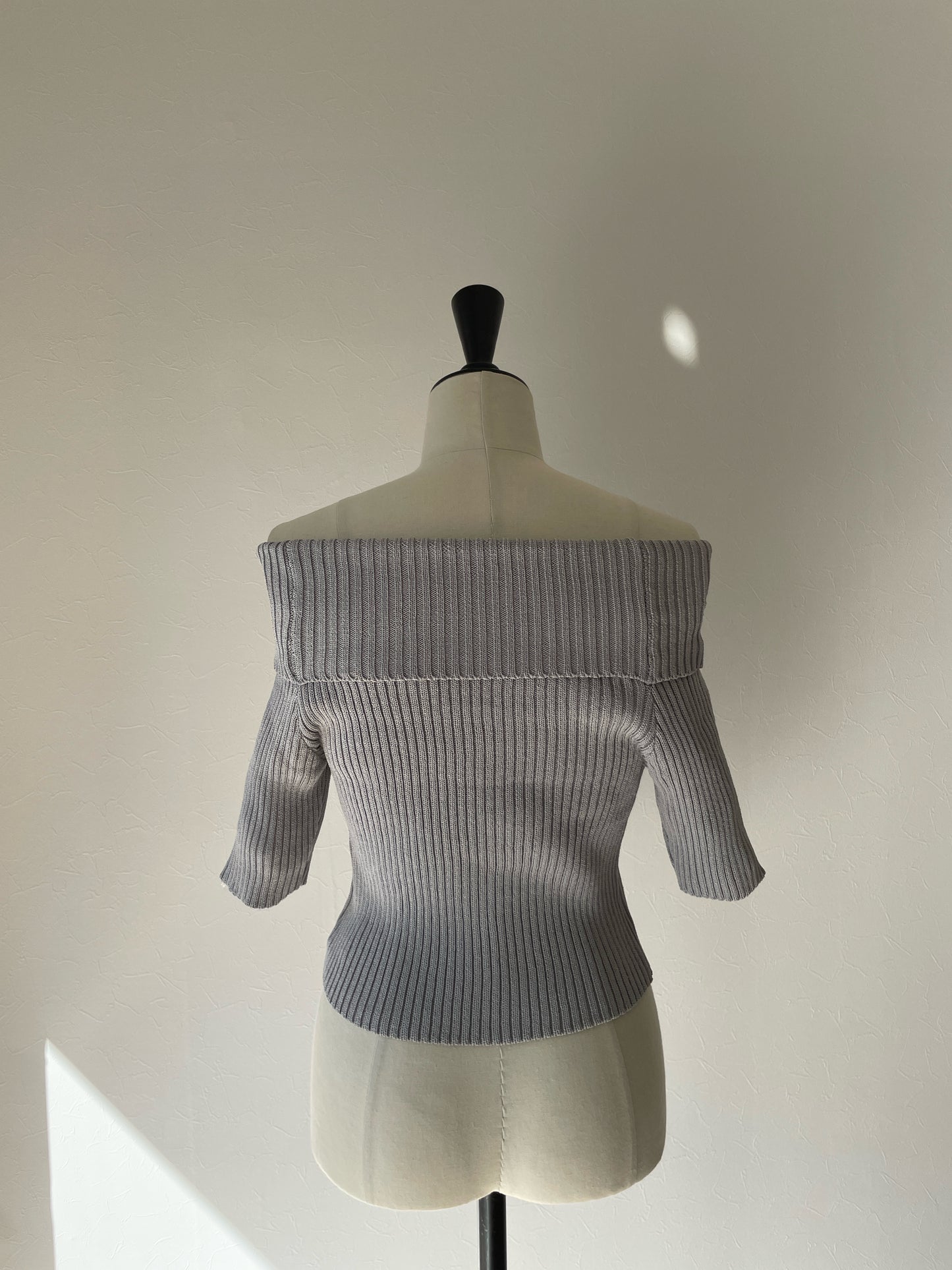 【SELECT】off shoulder knit tops
