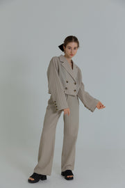 bumpy cropped jacket