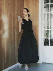 taffeta cache coeur blouse