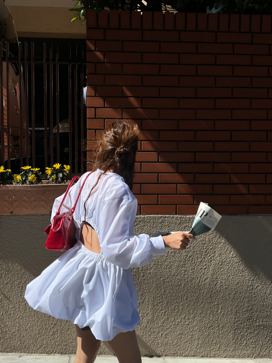 balloon blouse dress