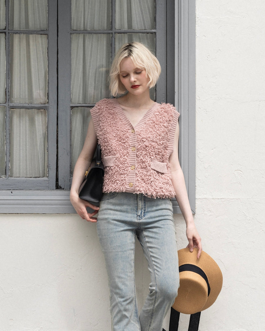 Poodle loopyarn gilet