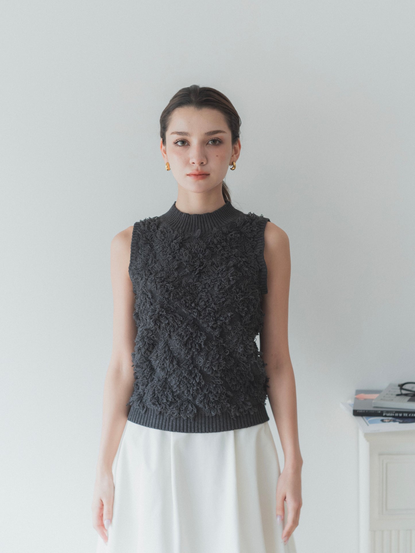 Open shoulder 3Way knit