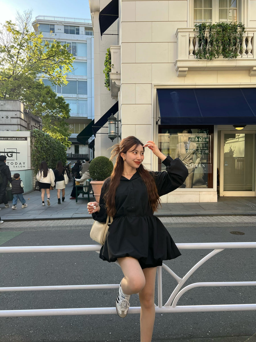 balloon blouse dress