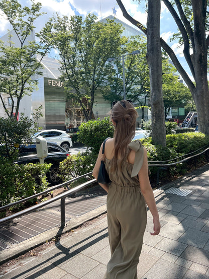 【SET/即納】one shoulder rompers