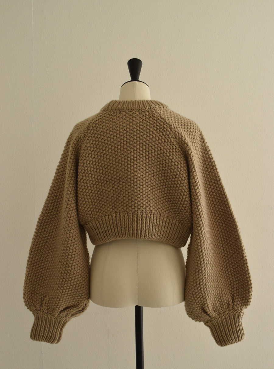 volume sleeve short knit