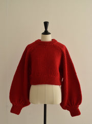 volume sleeve short knit