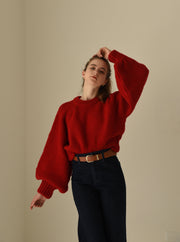 volume sleeve short knit