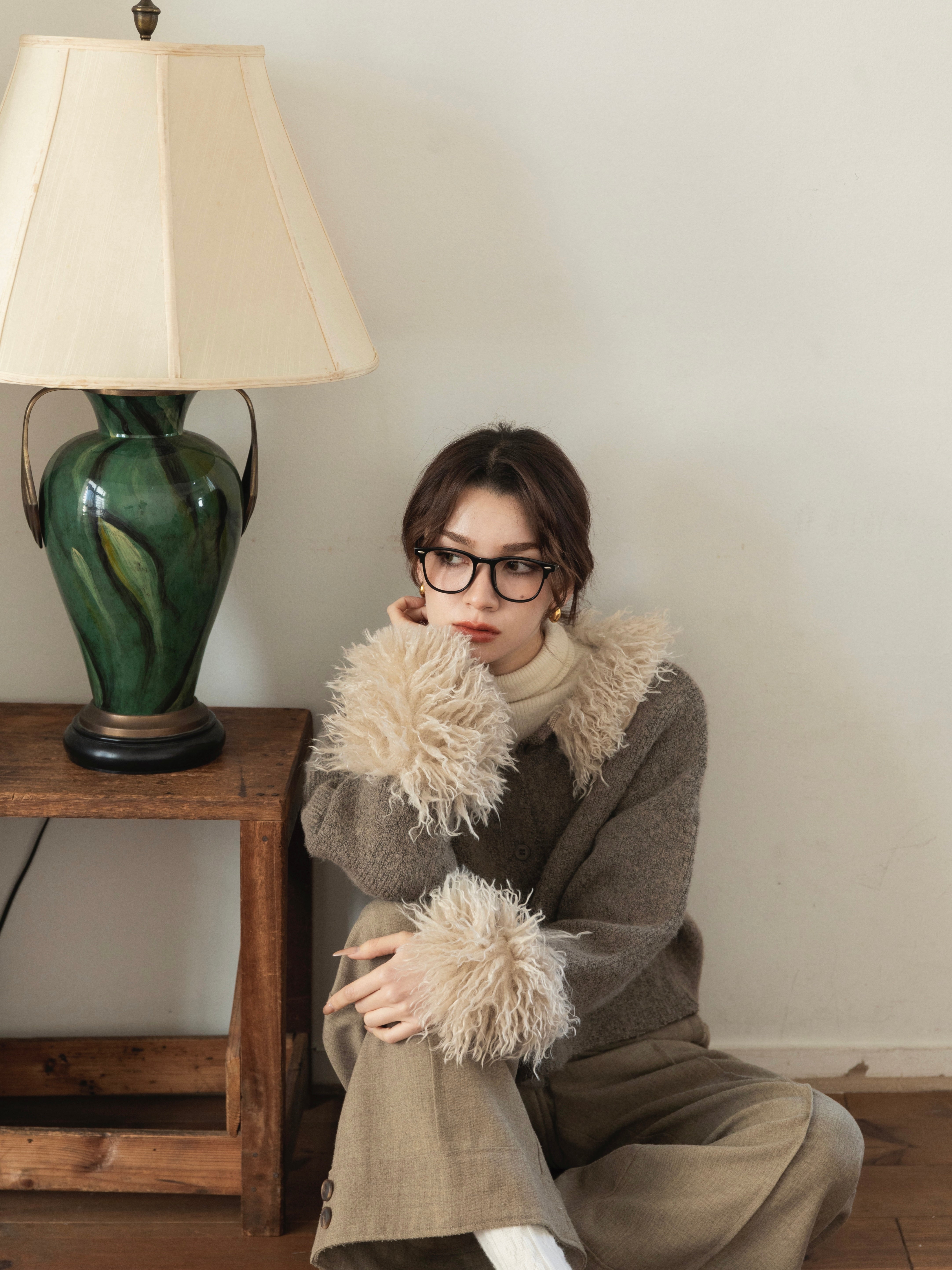 poodle sleeve knit cardigan – RANCLIC
