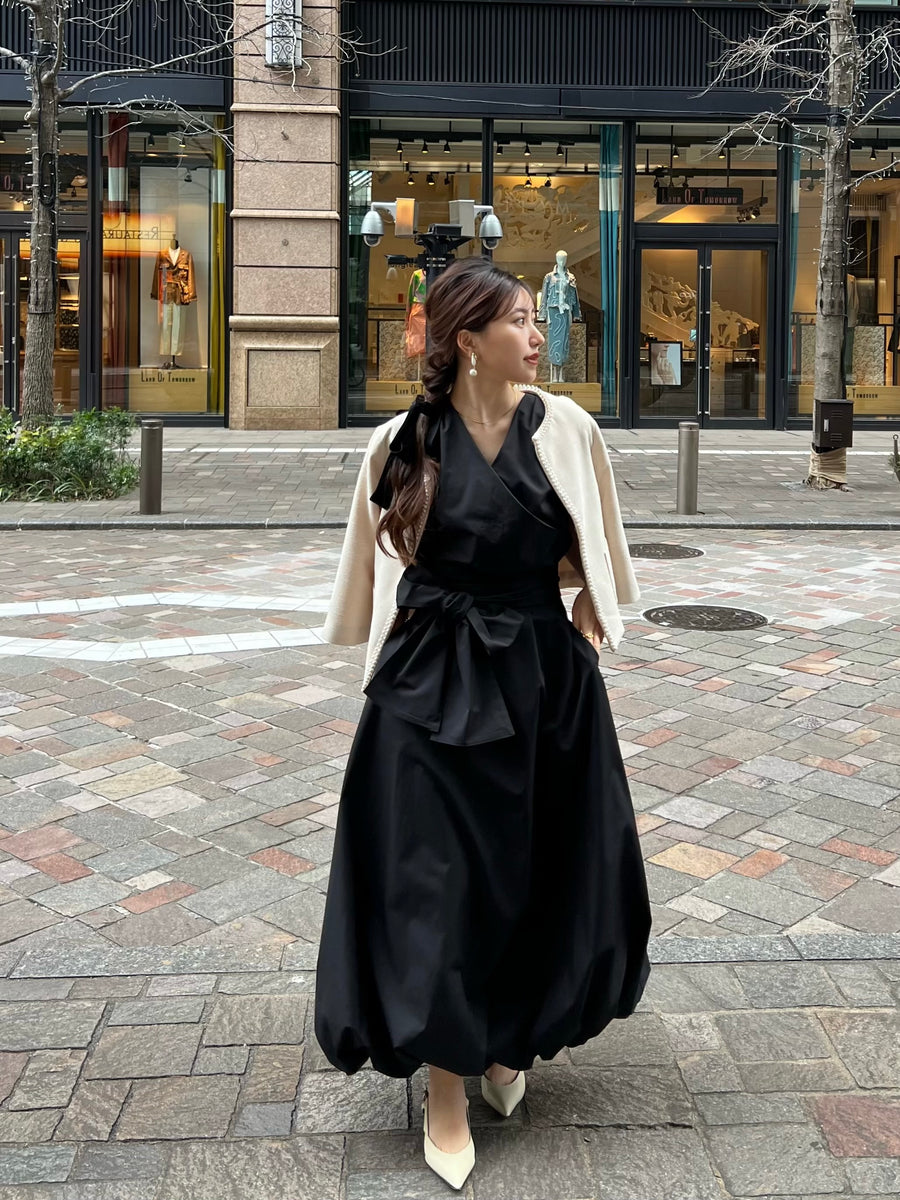 taffeta cache coeur blouse
