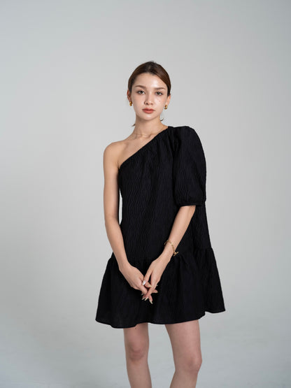 【SET】one shoulder mini dress