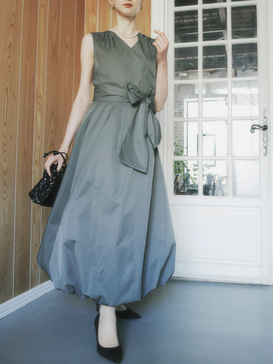 taffeta cache coeur blouse