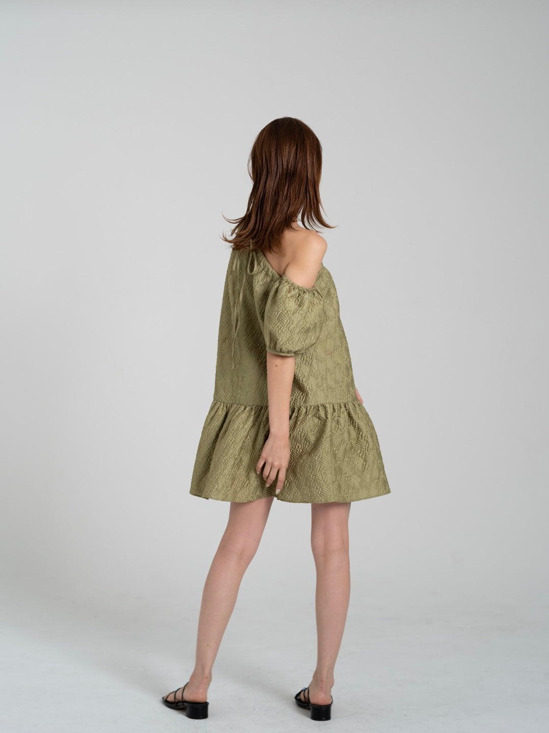 【SET】one shoulder mini dress