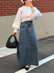 volume sleeve short knit