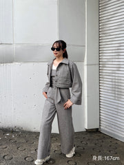 herringbone volume sleeve jacket