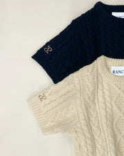 【ivory残りわずか】Twist Cable Knit Top