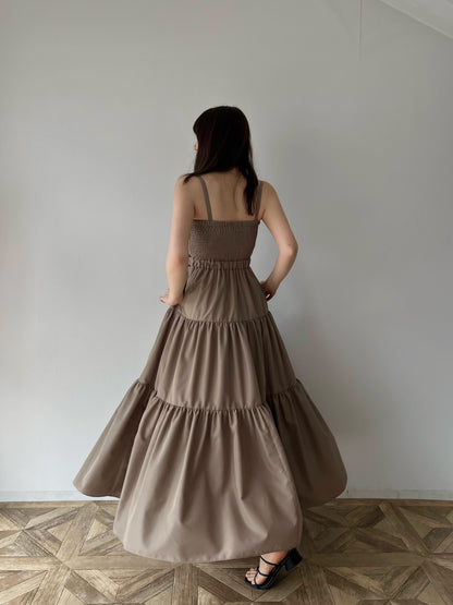 volume tiered dress