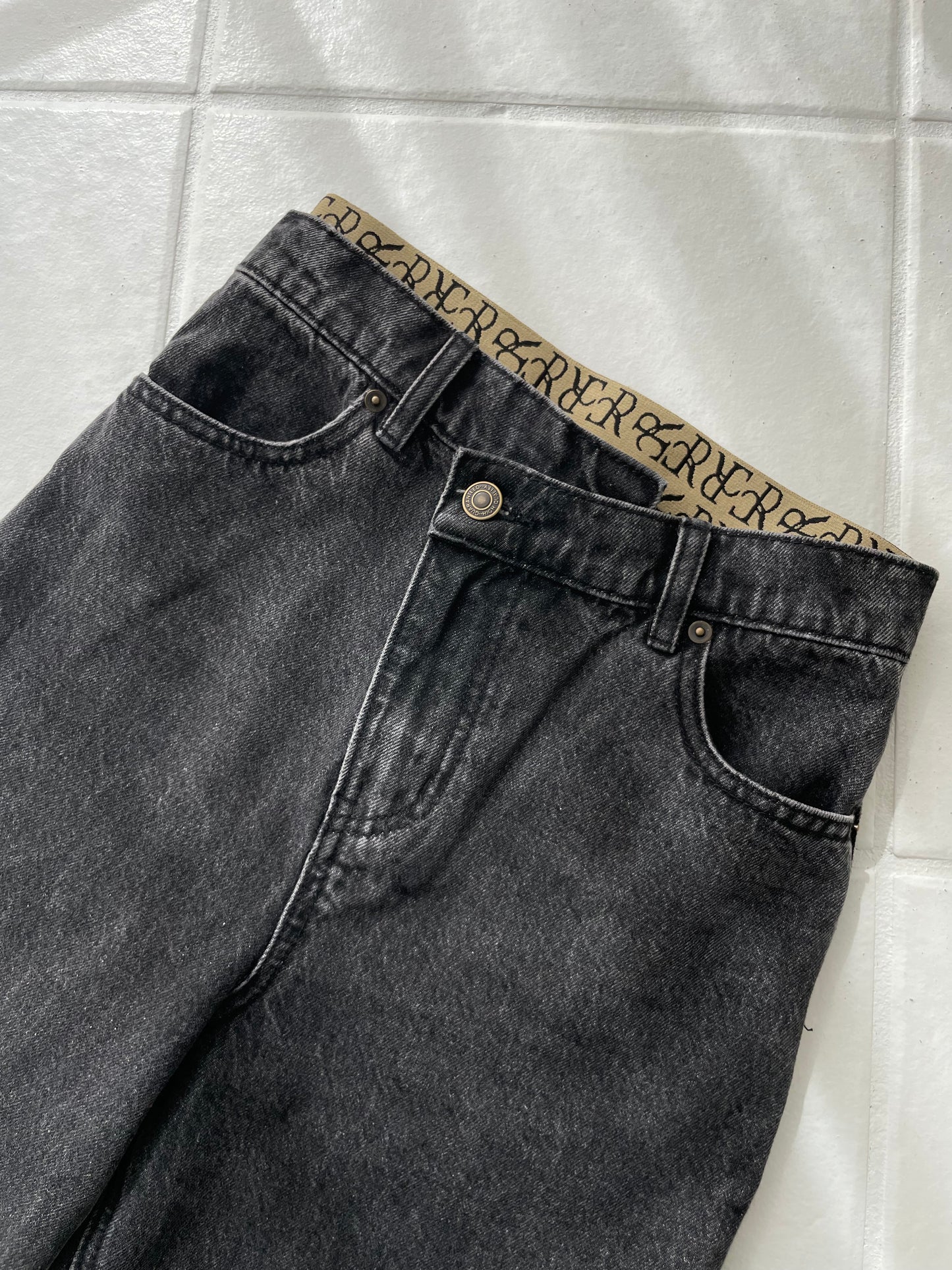waist design wash denim pants – RANCLIC
