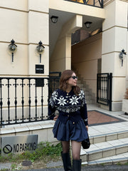 【navy残りわずか】RC nordic knit cardigan