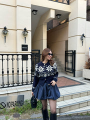 【navy残りわずか】RC nordic knit cardigan