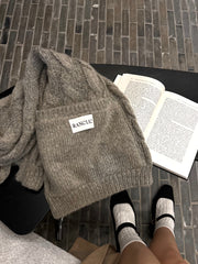 cable knit scarf