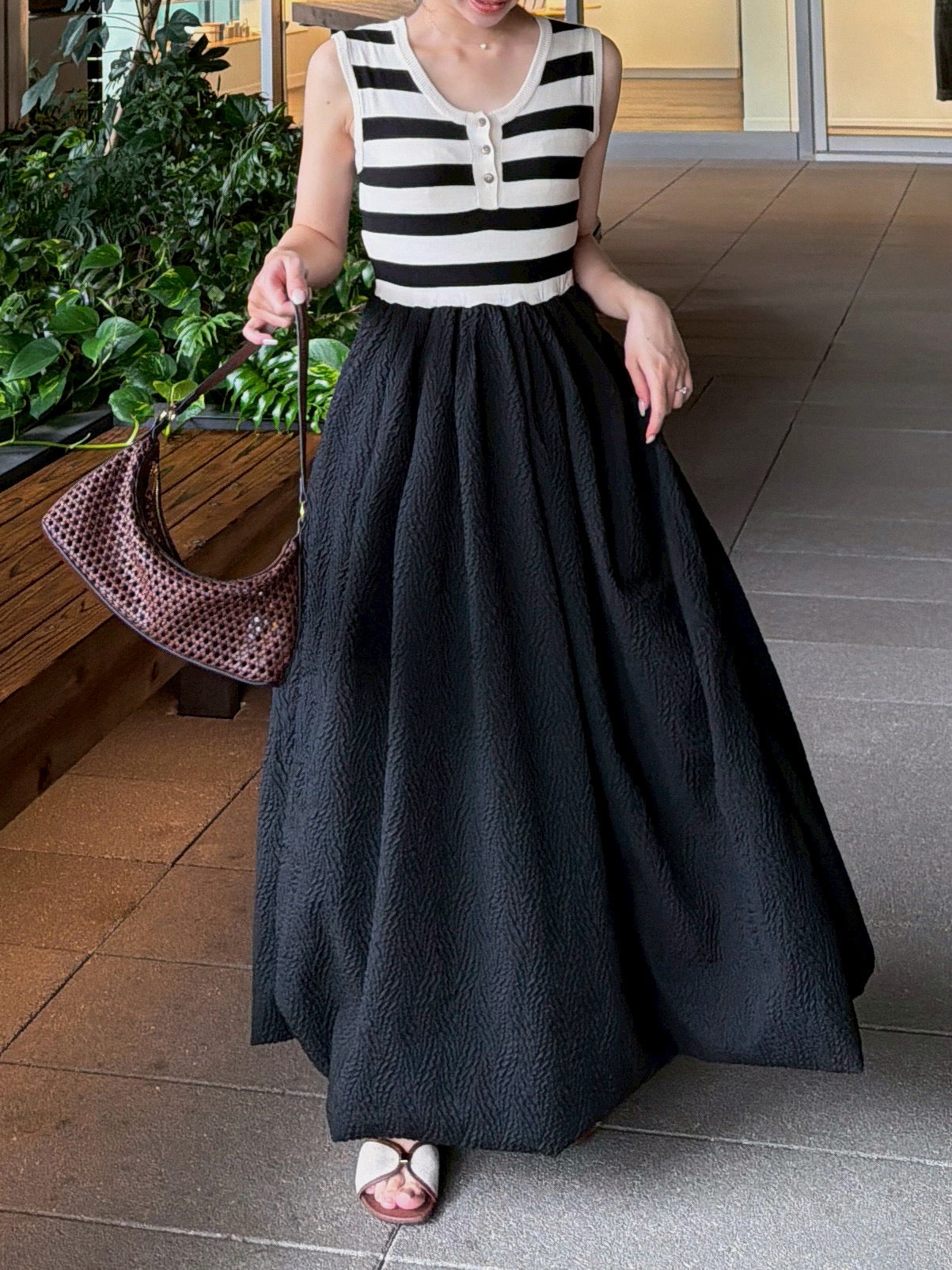 【8/6 OPEN】Border docking balloon dress