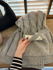 cable knit scarf